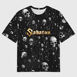 Футболка оверсайз мужская Sabaton - rock, цвет: 3D-принт
