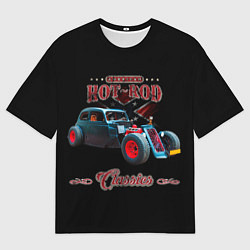 Футболка оверсайз мужская Кастомный хотрод, цвет: 3D-принт