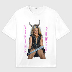 Футболка оверсайз мужская Viking Power Beyonce, цвет: 3D-принт