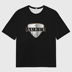 Футболка оверсайз мужская Aurus logo, цвет: 3D-принт