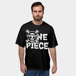 Футболка оверсайз мужская One piece - emblem, цвет: 3D-принт — фото 2