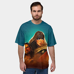 Футболка оверсайз мужская Фуриоса - Безумный Макс, цвет: 3D-принт — фото 2