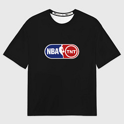 Футболка оверсайз мужская NBA logo tnt, цвет: 3D-принт