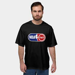 Футболка оверсайз мужская NBA logo tnt, цвет: 3D-принт — фото 2