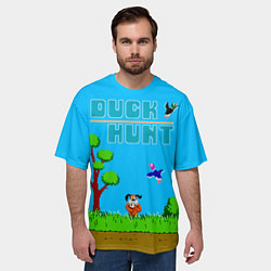 Футболка оверсайз мужская Duck hunt dog, цвет: 3D-принт — фото 2