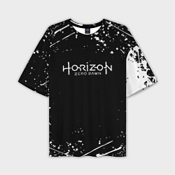 Футболка оверсайз мужская Horizon Zero Dawn всплеск красок, цвет: 3D-принт