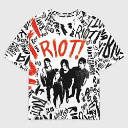 Футболка оверсайз мужская Paramore - riot, цвет: 3D-принт