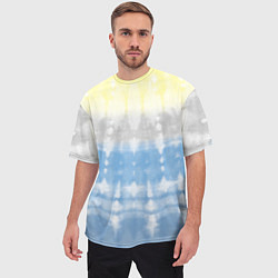 Футболка оверсайз мужская Color stripes: tie-dye, цвет: 3D-принт — фото 2