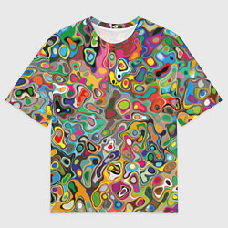 Мужская футболка оверсайз Абстрактные пятна