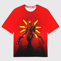 Футболка оверсайз мужская Ultrakill supreme machine, цвет: 3D-принт