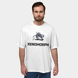 Футболка оверсайз мужская Чужой xenomorph, цвет: 3D-принт — фото 2