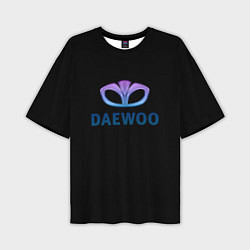 Футболка оверсайз мужская Daewoo logo neon, цвет: 3D-принт