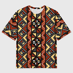 Мужская футболка оверсайз Африканский мавританский орнамент