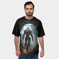 Футболка оверсайз мужская Персонаж в портале, цвет: 3D-принт — фото 2