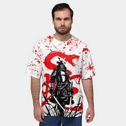 Футболка оверсайз мужская Ghost of Tsushima and snake, цвет: 3D-принт — фото 2