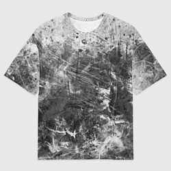 Мужская футболка оверсайз Абстракция - серый дым