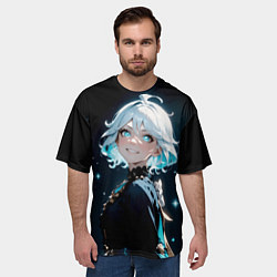 Футболка оверсайз мужская Furina - Genshin impact, цвет: 3D-принт — фото 2