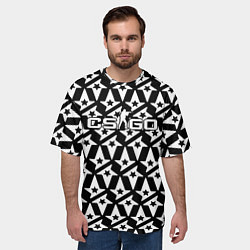 Футболка оверсайз мужская Контра астралис лого, цвет: 3D-принт — фото 2