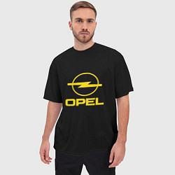 Футболка оверсайз мужская Opel yellow, цвет: 3D-принт — фото 2