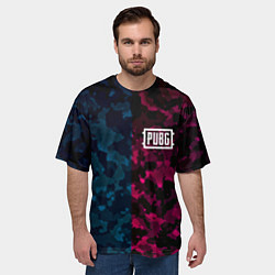 Футболка оверсайз мужская PUBG camo texture, цвет: 3D-принт — фото 2