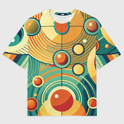Футболка оверсайз мужская Схема центра вселенной, цвет: 3D-принт