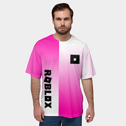 Футболка оверсайз мужская Roblox geometry gradient, цвет: 3D-принт — фото 2