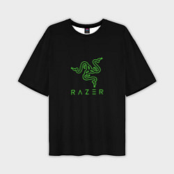 Футболка оверсайз мужская Razer logo brend, цвет: 3D-принт