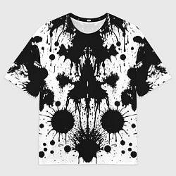 Мужская футболка оверсайз Psychedelic Rorschach test - ai art
