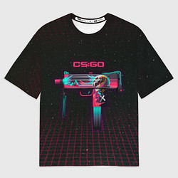 Футболка оверсайз мужская MAC-10 Neon Rider - CS:GO, цвет: 3D-принт