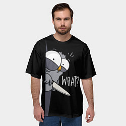 Футболка оверсайз мужская Филин с ножом, цвет: 3D-принт — фото 2
