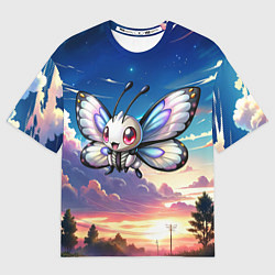 Футболка оверсайз мужская Pokemon butterfree, цвет: 3D-принт