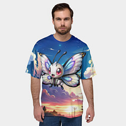 Футболка оверсайз мужская Pokemon butterfree, цвет: 3D-принт — фото 2