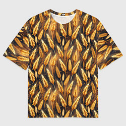 Мужская футболка оверсайз Золотой колос