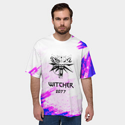 Футболка оверсайз мужская The Witcher colors neon, цвет: 3D-принт — фото 2
