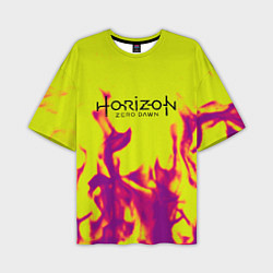 Футболка оверсайз мужская Horizon: Zero Dawn flame, цвет: 3D-принт
