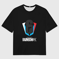 Футболка оверсайз мужская Rainbow six шутер, цвет: 3D-принт