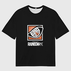 Футболка оверсайз мужская Rainbow six logo ubisoft favorite, цвет: 3D-принт