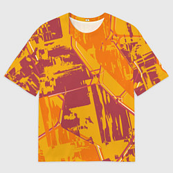 Футболка оверсайз мужская Яркий абстрактный паттерн для спорта, цвет: 3D-принт