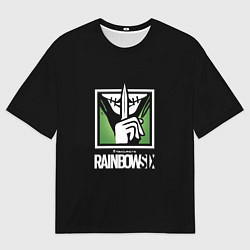 Футболка оверсайз мужская Rainbow six шутер онлайн, цвет: 3D-принт