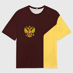 Мужская футболка оверсайз Россия ретро стиль