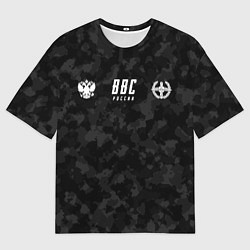 Футболка оверсайз мужская ВВС - девиз, цвет: 3D-принт