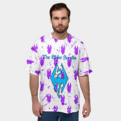 Футболка оверсайз мужская The Elder scrolls pattern game, цвет: 3D-принт — фото 2