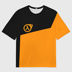 Футболка оверсайз мужская Half life orange game, цвет: 3D-принт