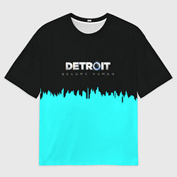Футболка оверсайз мужская Detroit become human rk800, цвет: 3D-принт