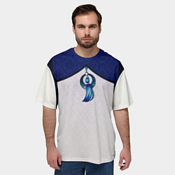 Футболка оверсайз мужская Лунная подвеска, цвет: 3D-принт — фото 2