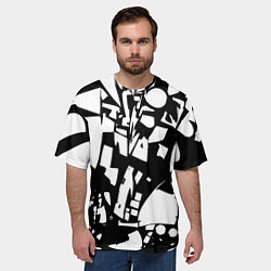 Футболка оверсайз мужская Модная абстракция - нейроарт, цвет: 3D-принт — фото 2