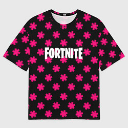 Футболка оверсайз мужская Fortnite snowflake pattern, цвет: 3D-принт