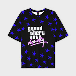 Футболка оверсайз мужская GTA star vice city, цвет: 3D-принт