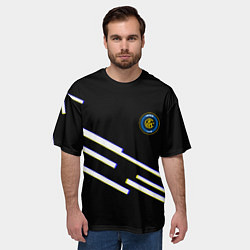 Футболка оверсайз мужская Inter line fc, цвет: 3D-принт — фото 2