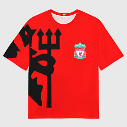 Футболка оверсайз мужская Liverpool fc sport steel, цвет: 3D-принт